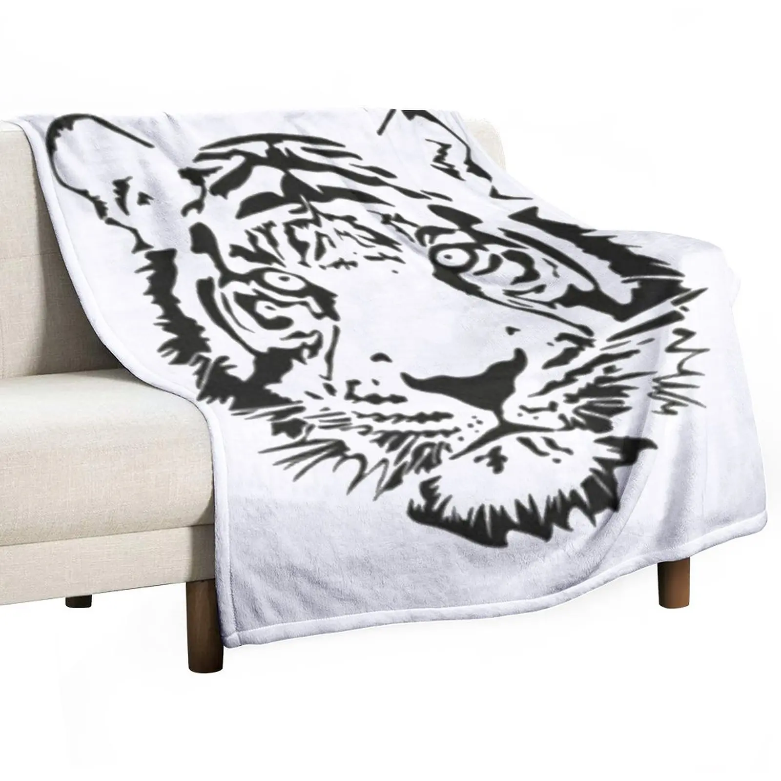

Tiger face Throw Blanket Beautiful Blankets Fluffy Blankets Large throw blanket for sofa Bed linens