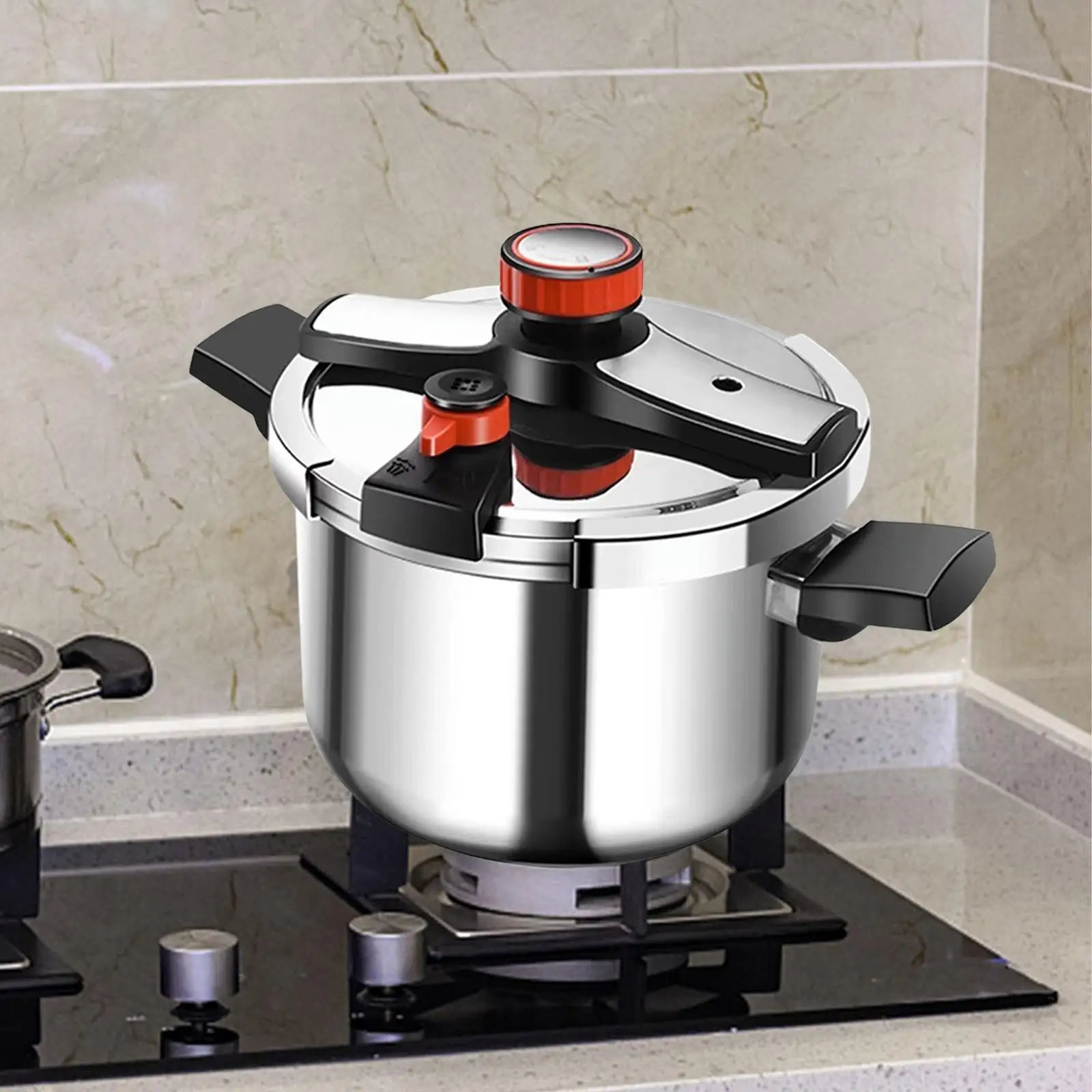 4L/6L/8L/10L/20L Stovetop Pressure Cooker Stainless Steel Kitchen Cookware Thickened Pressure Pot for Home Kitchen Camping