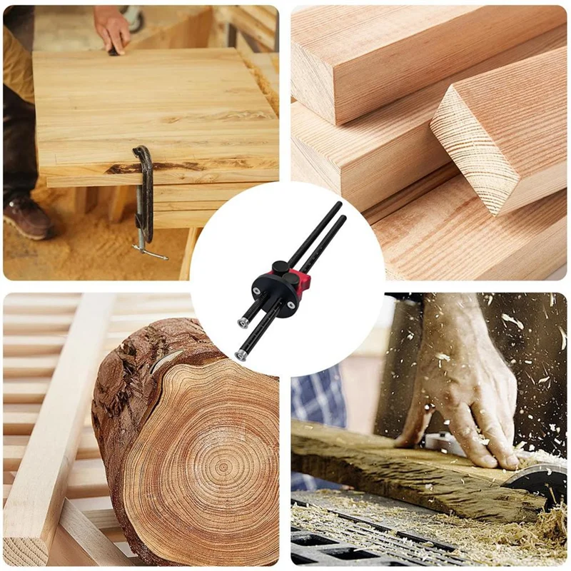 N84R Contour Gauge Tool Accurate Scribe Tool Scribing Tool With Dual Scale Practical Carpenter Tools Alloy Scribe Tool