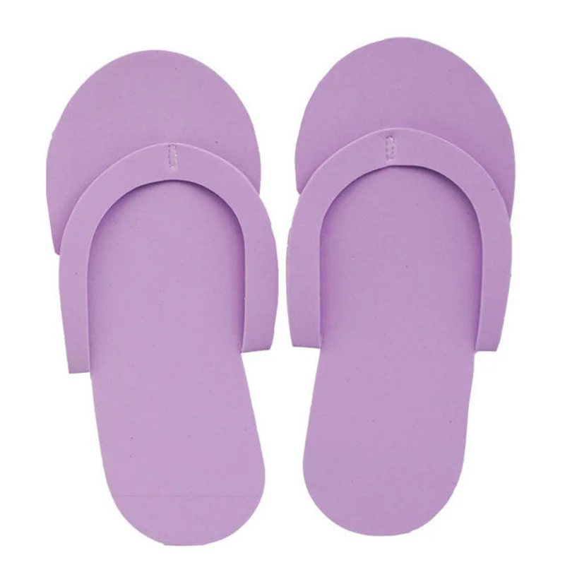 12/24/36 Paar Zufällige Farbe Männer Frauen Hausschuhe Schaum Einweg Hausschuhe Für Salon Spa Hotel Pediküre Fuß Flip flop Slipper – Detail 2