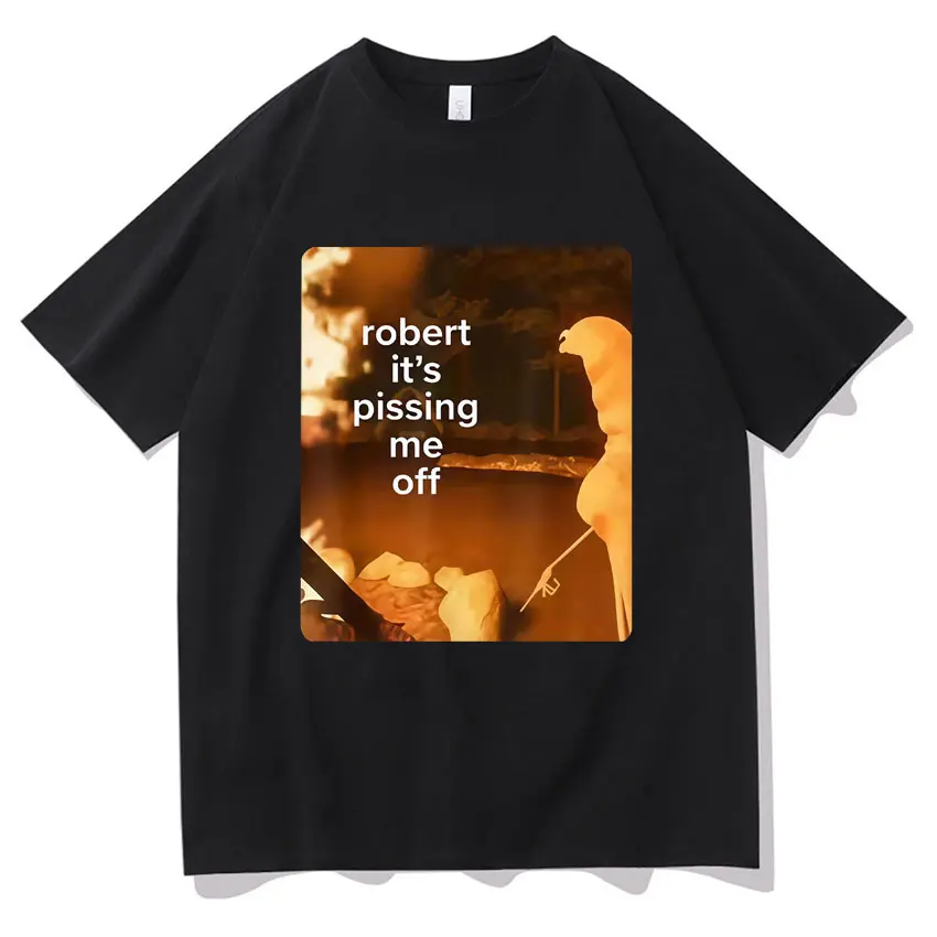 Harajuku-Stil Marcus The Worm Robert Meme T-Shirt für Männer und Frauen, Pop-Grafik, modische Baumwolle, Rundhalsausschnitt, übergroße Kurzarm-Kleidung