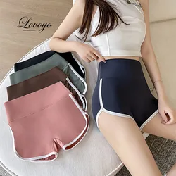 2024 New Women Shorts Pants,Summer Thin Seamless Sports Fitness Leggings,Contrasting Color Safety Pants for Female pants