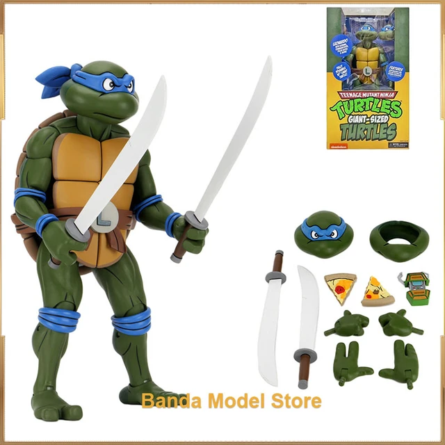 Original In Stock NECA 54143 Teenage Mutant Ninja Turtles Giant Size  Leonardo 1/4 Scale Action Figure model Halloween Gift - AliExpress