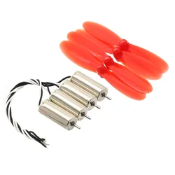 4 x diy dc 3.7v 50000rpm 716 copo oco coreless motor de alta velocidade com hélice 4x55mm cw ccw para diy micro fpv quadcopter