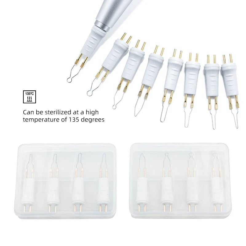 VVDental 치과 가열 구타 커터 팁, 구타 페르카 포인트 금속 가열 커터, 잇몸 팁, 화이트 메탈 모델, 8 개