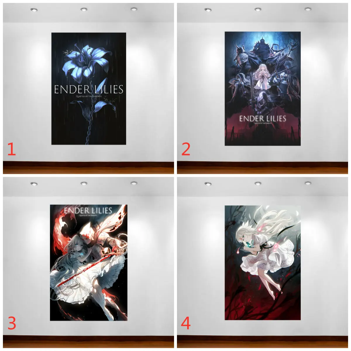 ENDER LILIES Quietus of The Knights Video Game Poster Anime Posters Canvas Painting Bedroom Wall Decor Home Decoration Painting