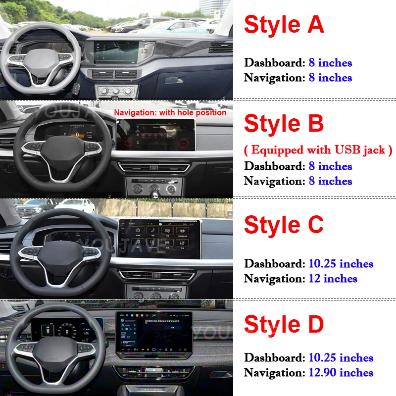 Tempered Glass For Volkswagen VW Lavida 2023-2025 2026 Car LCD GPS Navigation Dashboard Protective Frosted HD Film Accessories