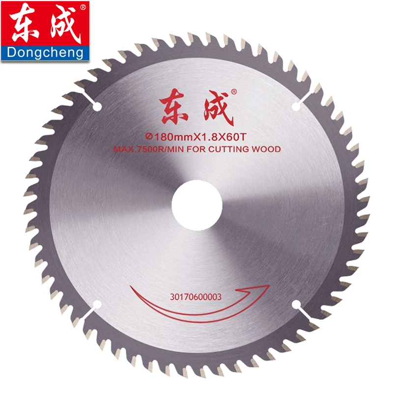 180mm 60 이빨 TCT 원형 톱날 7 인치 40T, Dongcheng 카바이드 원형 톱날 절단 목재 내부 보어 25.4/20mm