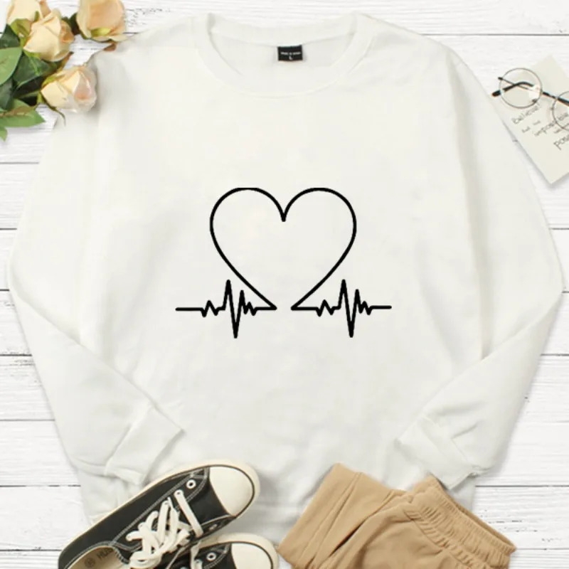 Valentine\'s Day New Lovers Love Fashion Printed Hoodie for Men and Women Aesthetic  Streetwear Women  Sweatshirts