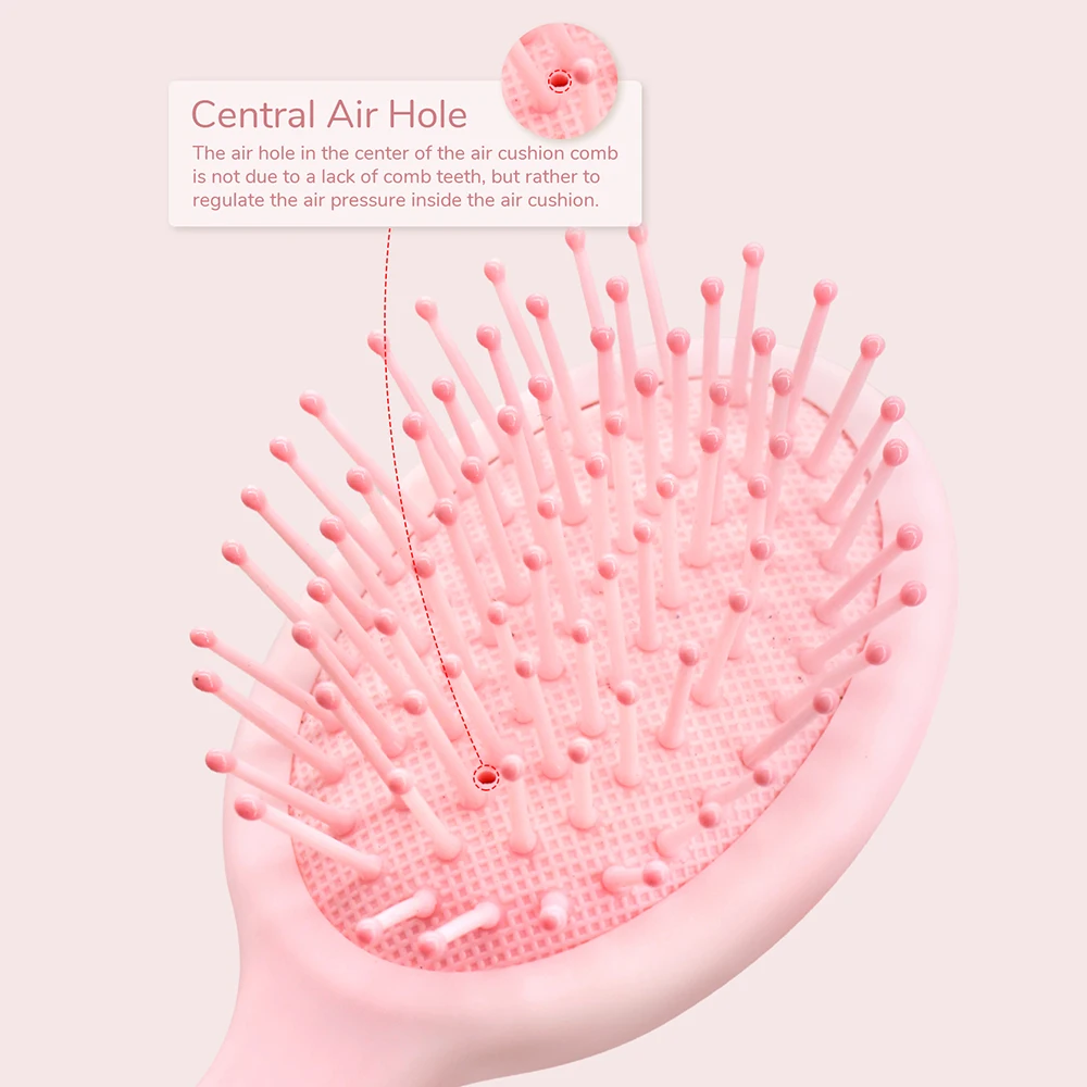 Cartoon Mini Air Cushion Massage Comb Is Gentle Anti‑Static Small And Cute Portable And Easy To Use For Daily Travel