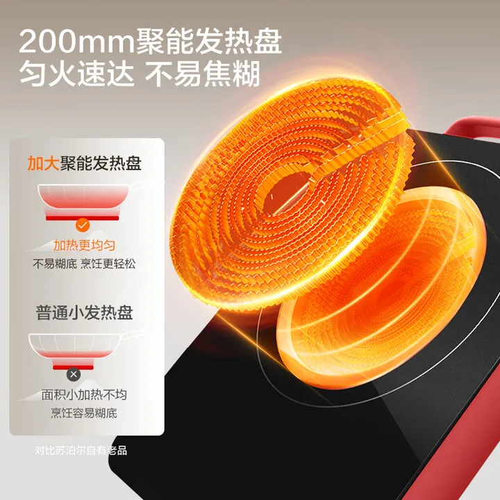 SUPOR Induction Cooker, New Household Induction Cooker, 2200W High-Power Low-Volume Tea Maker