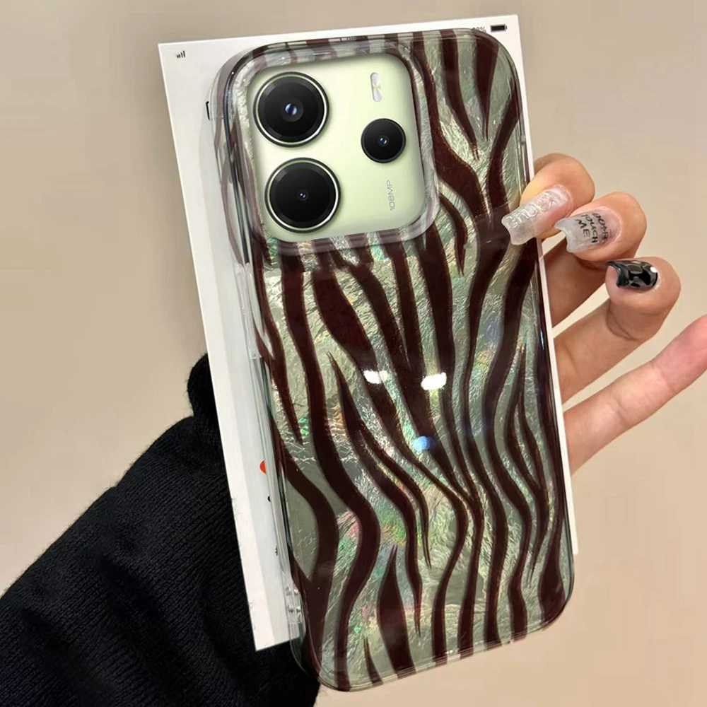 Zebra Leopard Muster INS Telefon Fall für Xiaomi Redmi Hinweis 15 14 13 12 11 11S 10 10S 8 9 Pro 15C 9C 13C 14C A3 11S 9C A1 Abdeckung