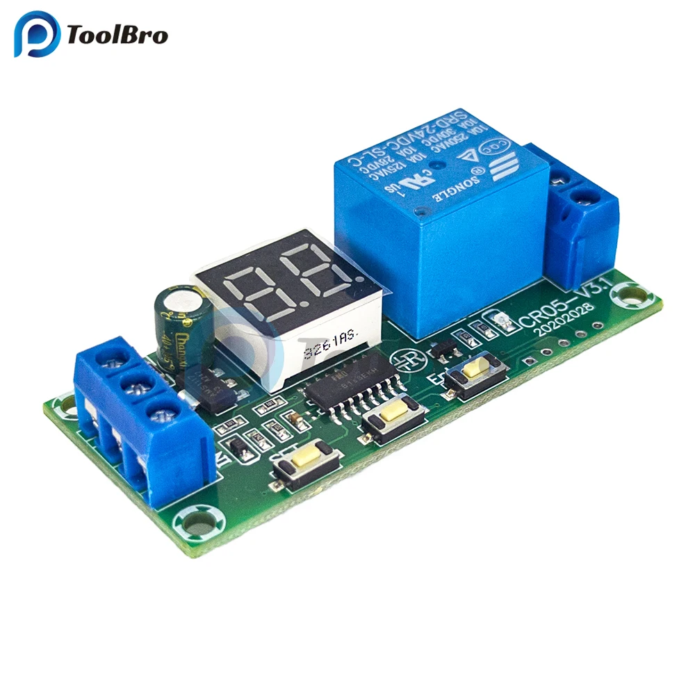 Multifunction LED Digital Time Delay Relay Module Cycle Timing Timer Delay Trigger Control On Off Relay Switch DC 5V 12V 24V