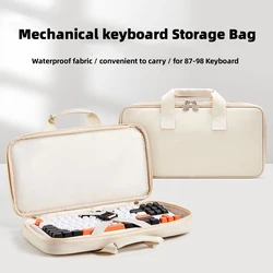 Protable keyboard Storage Bag Case Large Capacity Mechanical Keyboard Bag 75/87/98 Thickened Fabric Waterproof Protect Bag