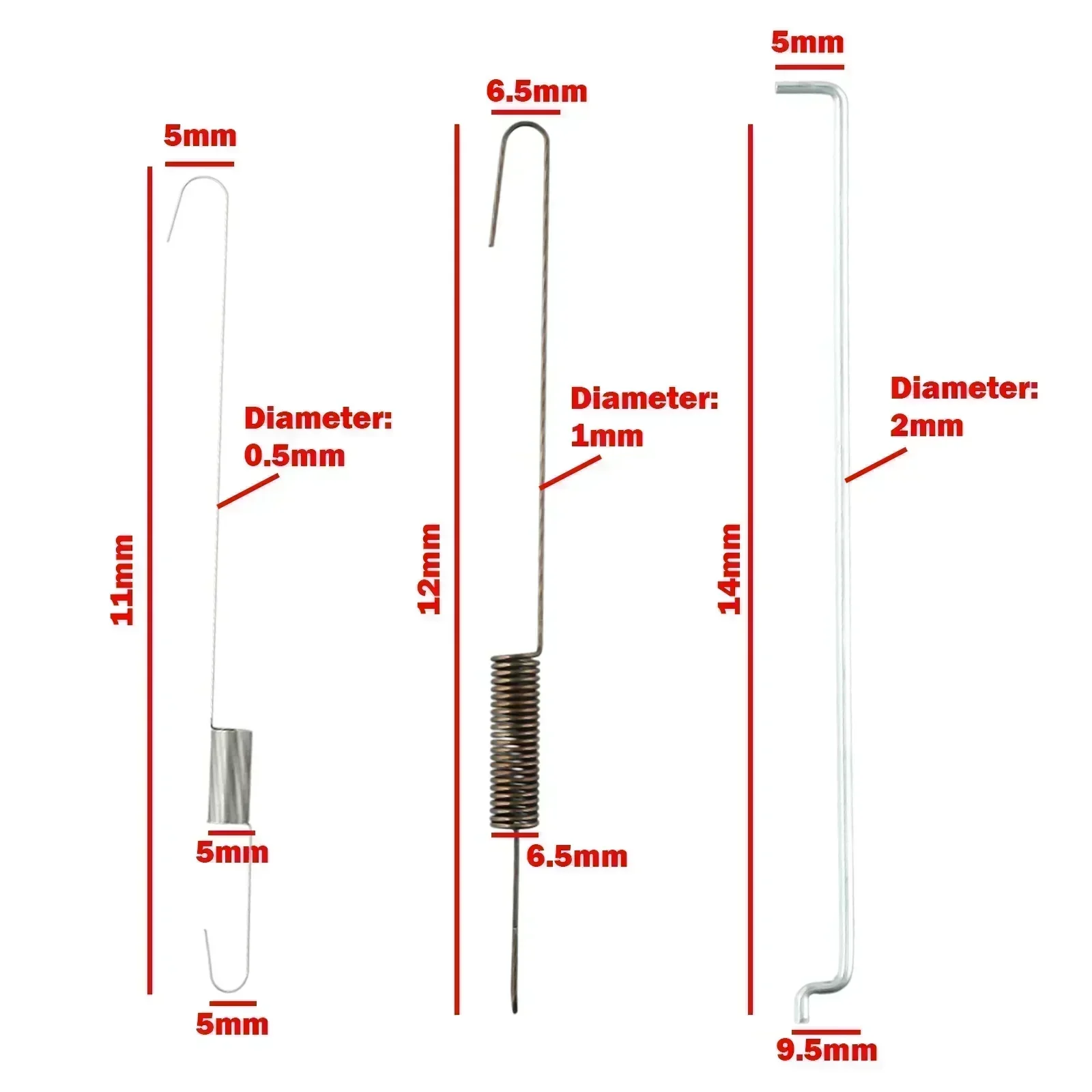 3 Set Throttle Governor Rod Spring Set For Honda GX120,GX140,GX160,GX200 5.5/6.5 H-p Chinese Generators And 168F Gasoline Engine