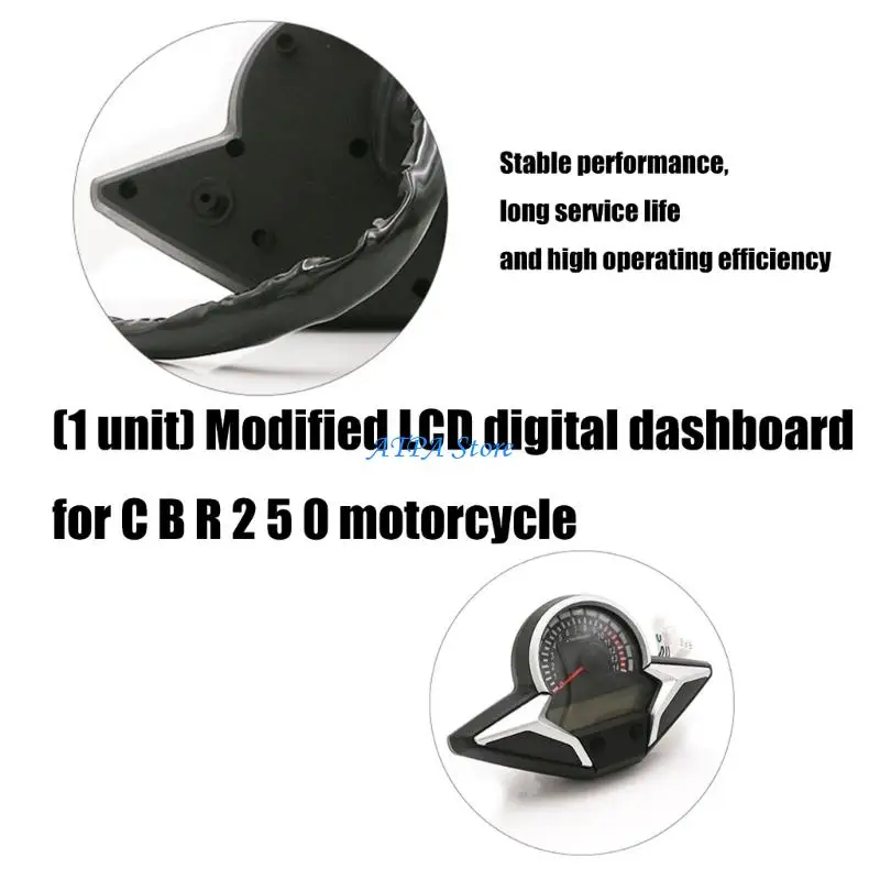 

U13C Bike Meter With Speed Display Odometer Tracking Speedometer for CBR250R