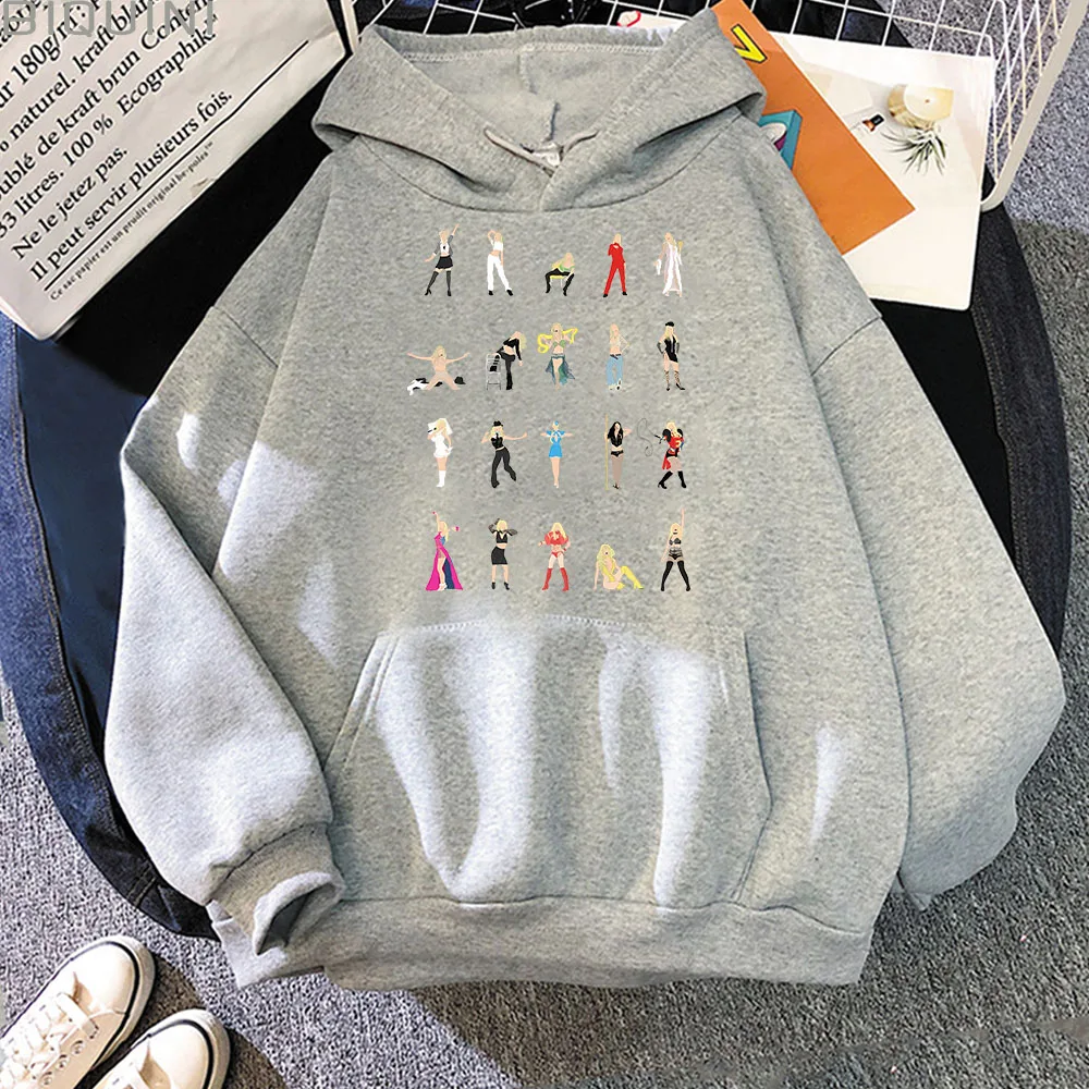 Britney Spears Illustrated Hoodie Classic Styling Design for Pop Music Awards Sweatshirts Men/Women Britney Fan Gift Pullovers