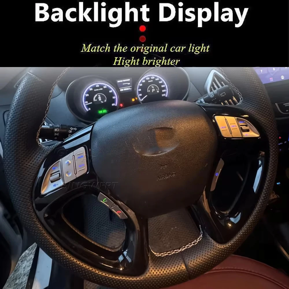 Multifunction Steering Wheel Cruise Control Speed Switch Audio Phone Button For Hyundai ix35 Tucson 2011 2012 2013 2014 2015 view 6