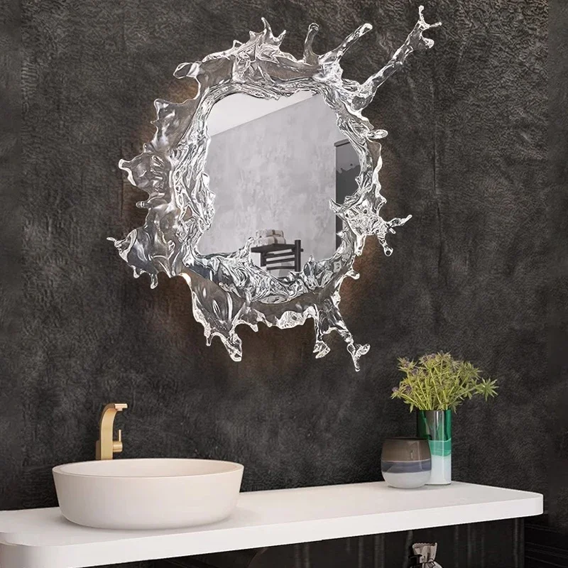 Modern Creativity Water Splash Wall Light Hotel Villa Bedroom Bathroom Cabinet Mirror Wall Lamp Home Wall Decor Light