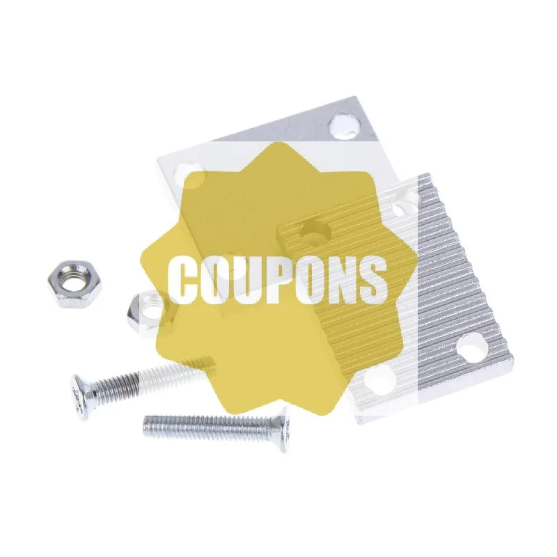 Aluminum Trapezoid Teeth Clamp Fit GT2 6mm 10mm Open Synchronous Timing Belt Gear Board Connecting Plate For 3D Printer