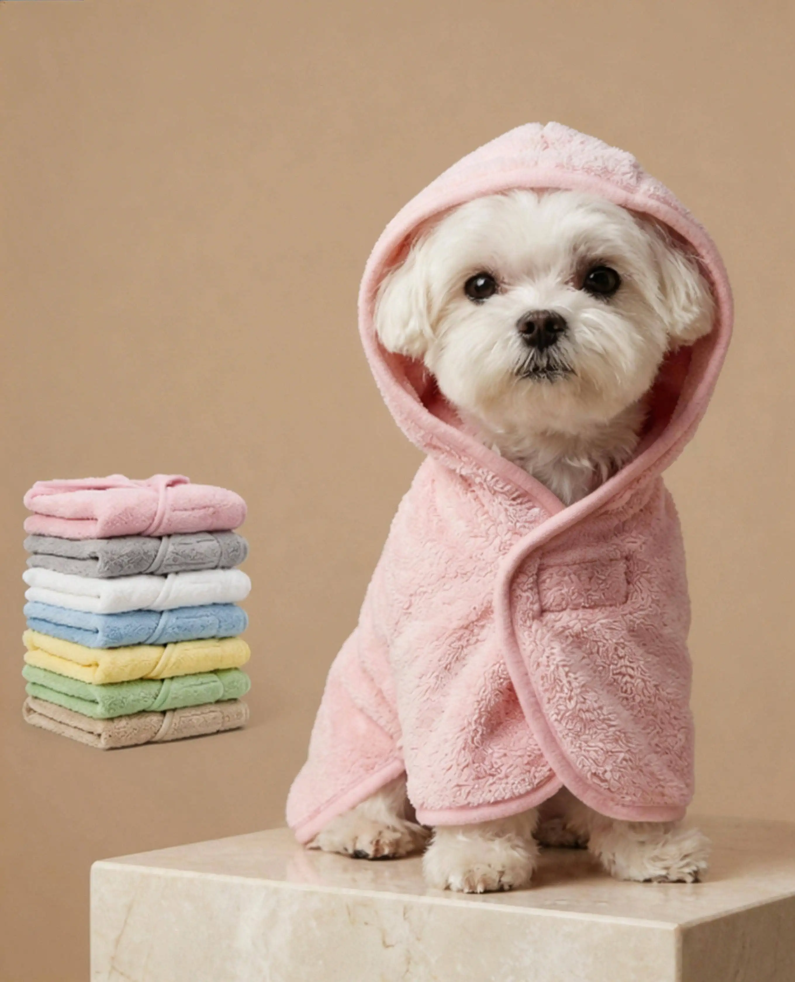 1 Pc Pet Bathrobe Hood Design, Multiple Sizes & Colors Available, Puppy Towels, Pet Towels, Dog Accessories, Cat Towels, Dog Towels, Super Absorbent Quick Drying Pet Towels With For All Pets, Dogs & Cats, Pet Towels For Drying Dogs & Cats Large