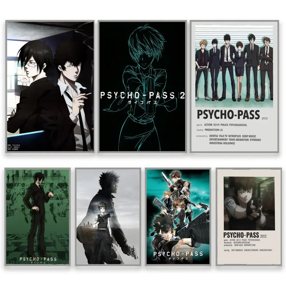 Animation P-Psycho-Pass Desk Setup Accessories PVC Modern Wall Sticker Poster