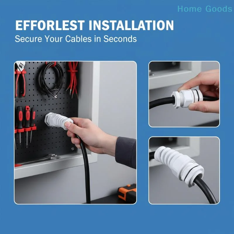 preferredPlastic Nylon PA66 Cable Gland AntiBending Joint Strain Relief for Network Rack Cable Managementproduct
