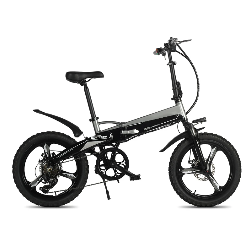 OEM,20 Inch Folding Electric Bicycle Portable E-Bike Cut-Off Электровелосипед 350W Built-In Lithium Battery Electric Bike