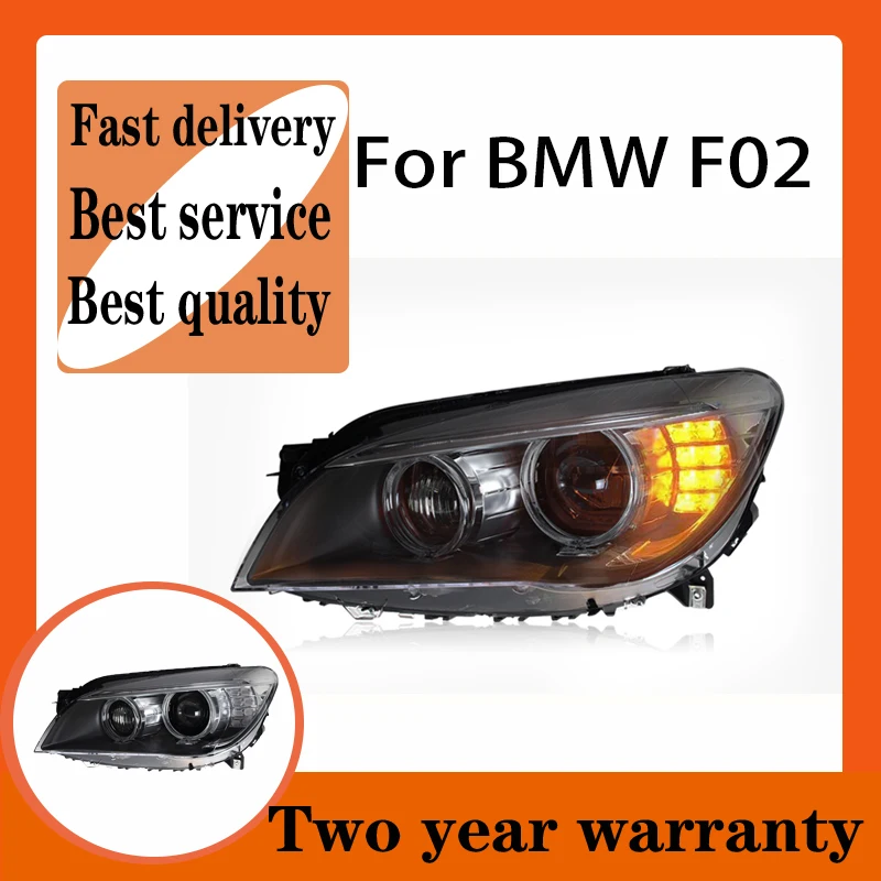 Car Styling For BMW F02 7 Series Headlights 2009-2015 F02 730i 735i 740i 750i 760i Turn Signal DRL Angel eyes Low High Beam