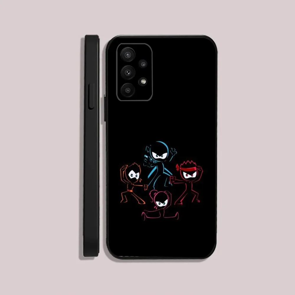 Ninja Kidz Cool  Phone Case For Samsung S24,23,22,30,21,10,9,Ultra,Plus,Lite,FE,5G Black Soft Case