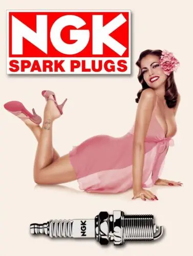 NGK Spark Plugs, Retro metal Sign/Plaque, Gift, Home, Garage, Shed, Motors sign