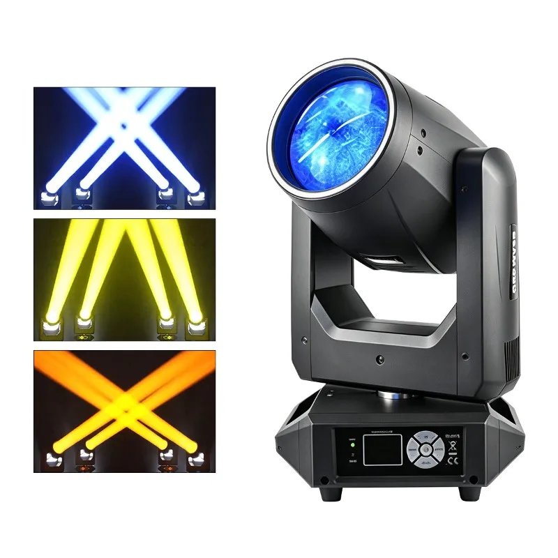 295W Moving Head Light Dual Prism Rotating DMX512 Multifunctional Effect for Stage DJ Christmas Lights Audience
