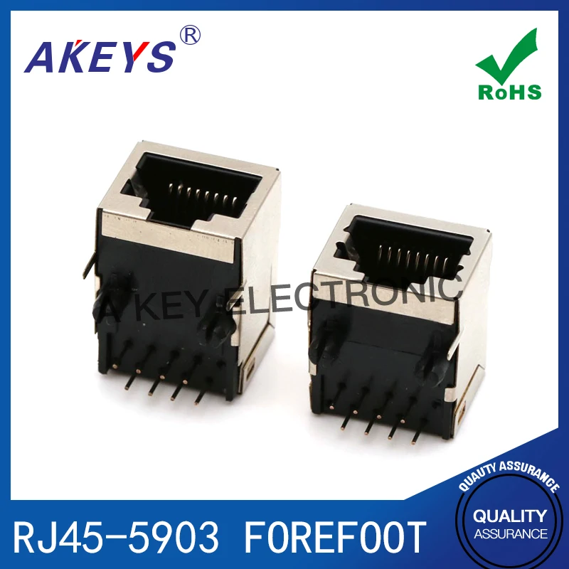 RJ45 Socket 18.3/21MM 58 8p8c 58 Network Interface/Ethernet Cable Socket Length 18 * Height 13mm