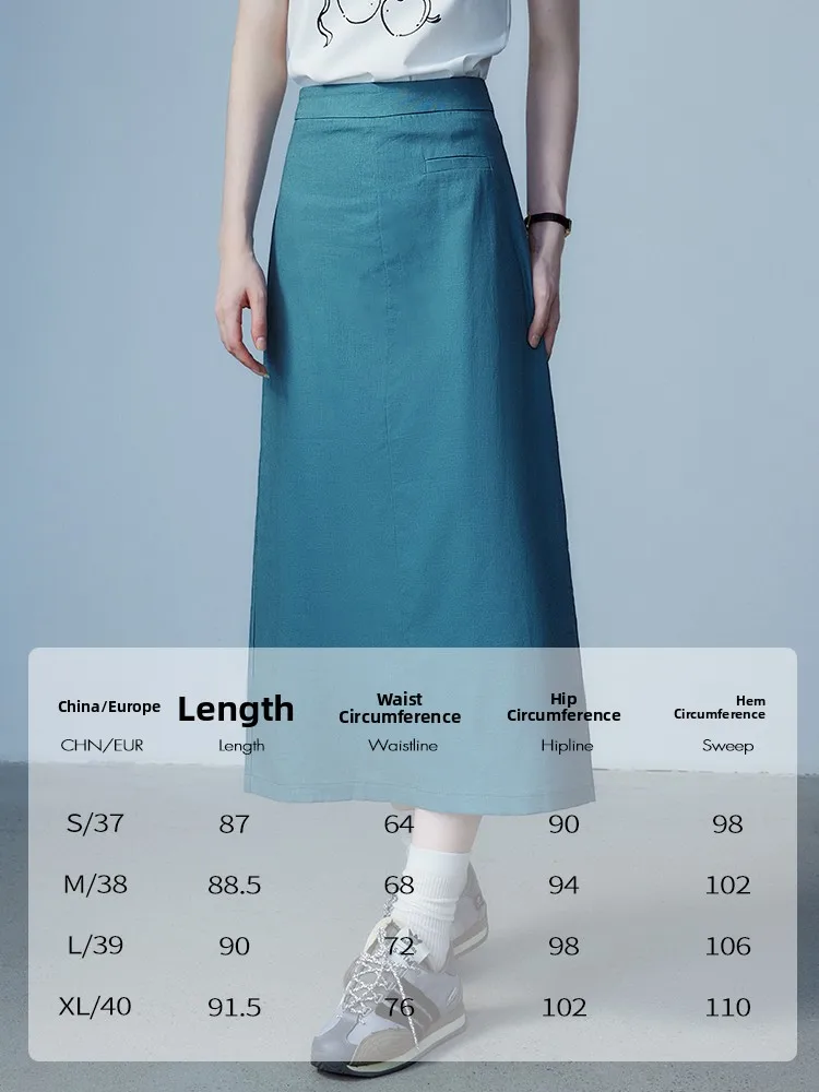 

Юбка EGGKA с высокой талией, асимметричная, А-силуэт, для женщин, повседневная, летняя, модная, для работы, простая, однотонная, длинная