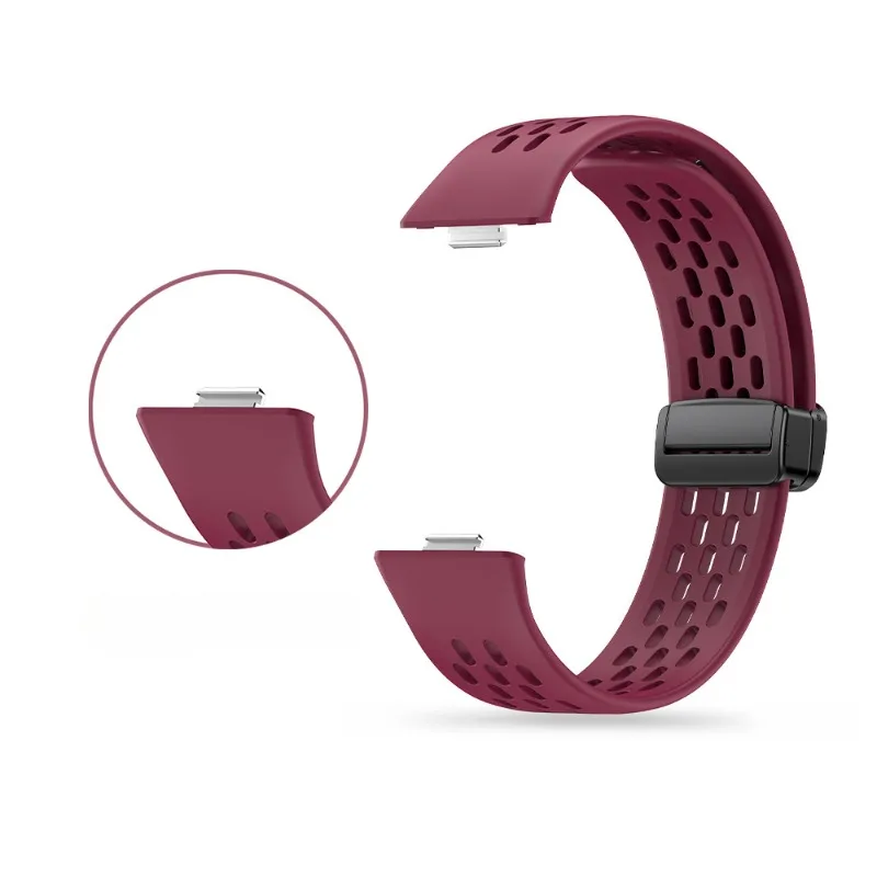 حزام سيليكون لساعة Huawei Watch Fit 3 سوار بديل رياضي لساعة Huawei Watch Fit3 ملحقات سوار بإبزيم مغناطيسي