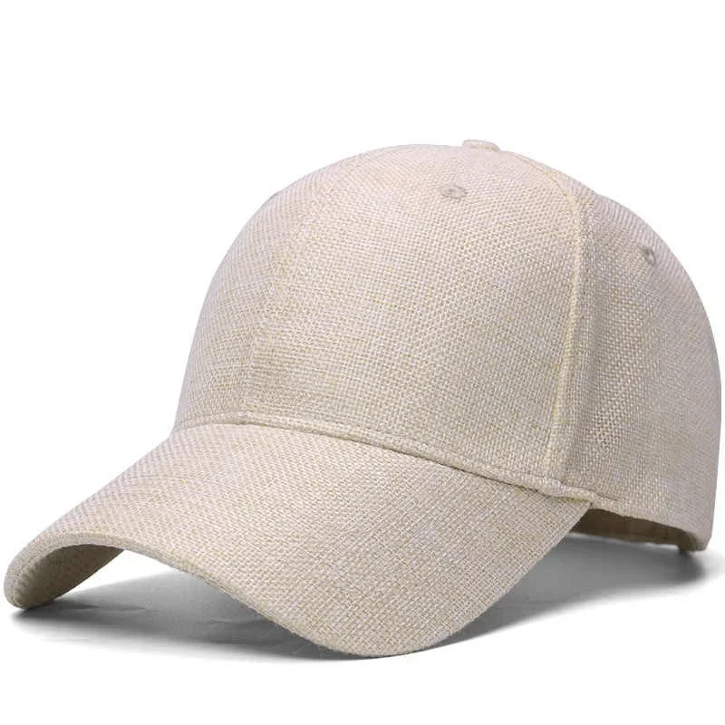 الصيف كبير رئيس 65 سنتيمتر القطن الكتان قبعات البيسبول للجنسين حجم كبير بلون تنفس Snapback قبعة الرجال موضة قناع قبعات للحماية من الشمس