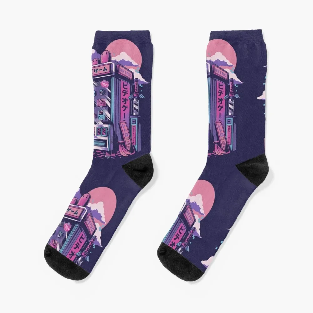

Retro gaming machine Socks heated Rugby Socks Female Men's