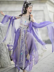 Dunhuang Exotic Hanfu Princess Goddess Of The Western Regions Improved Han Elements Ancient Costume Suit Stage Dance Performance