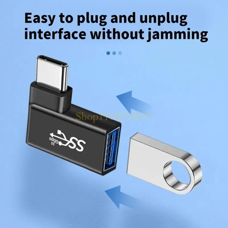 Best Seller USB C to USB Adapter 90 Degree Right Angles Adapter Fast plugs & Plays