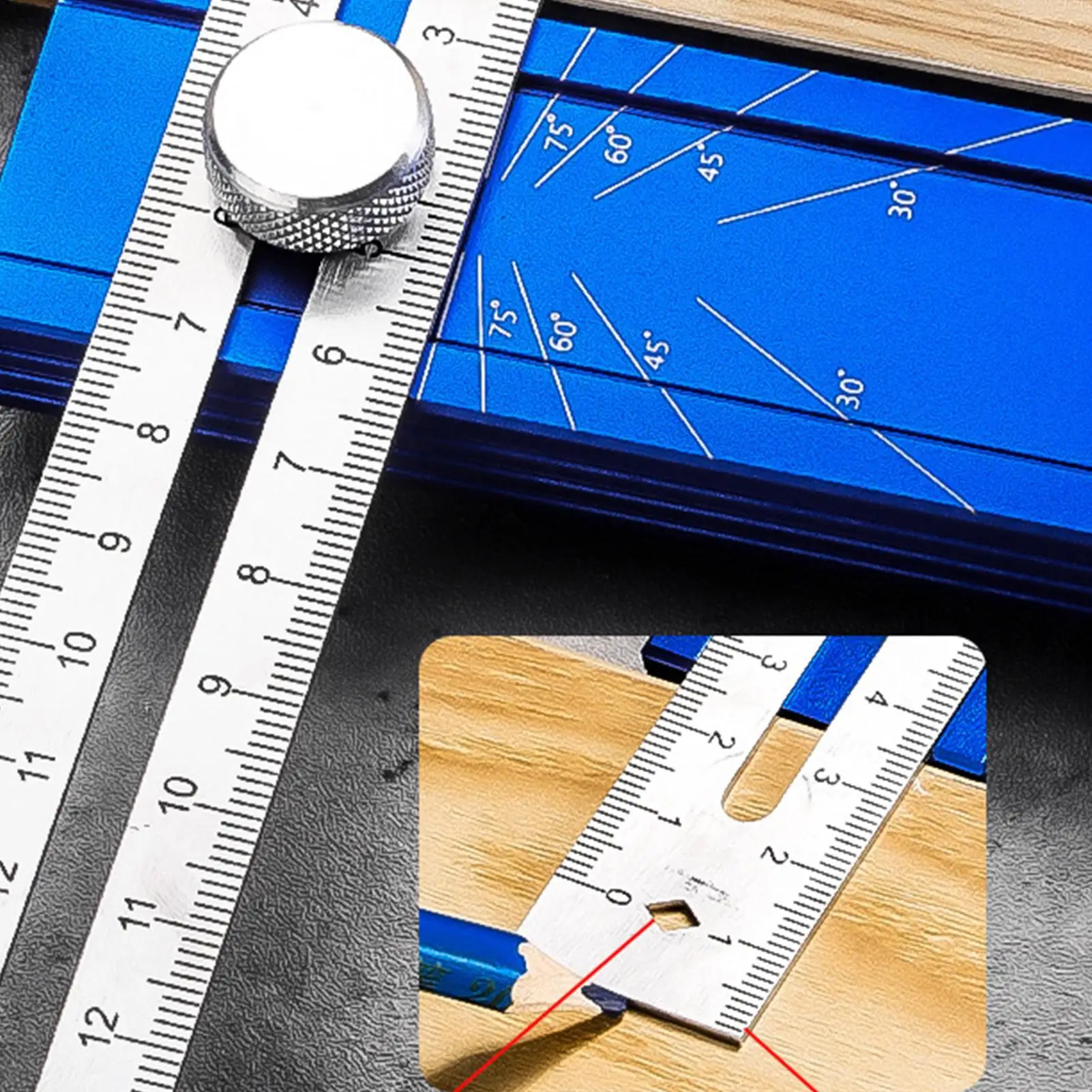 Wood Scribe Tool Multi-Angle Angle Finder Precise Leveling Marking Tools For Drawer Door Furniture Woodworking Metalworking