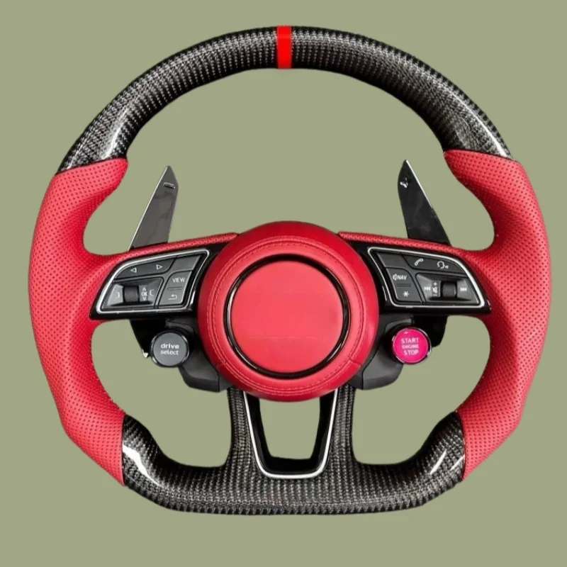 

Upgrade Carbon Fiber Leather For Audi A1 A2 A3 A4 A5 A6 A7 S3 RS3 S4 RS4 S5 RS5 S6 RS6 TT TTRS R8 Customized Steering Wheel