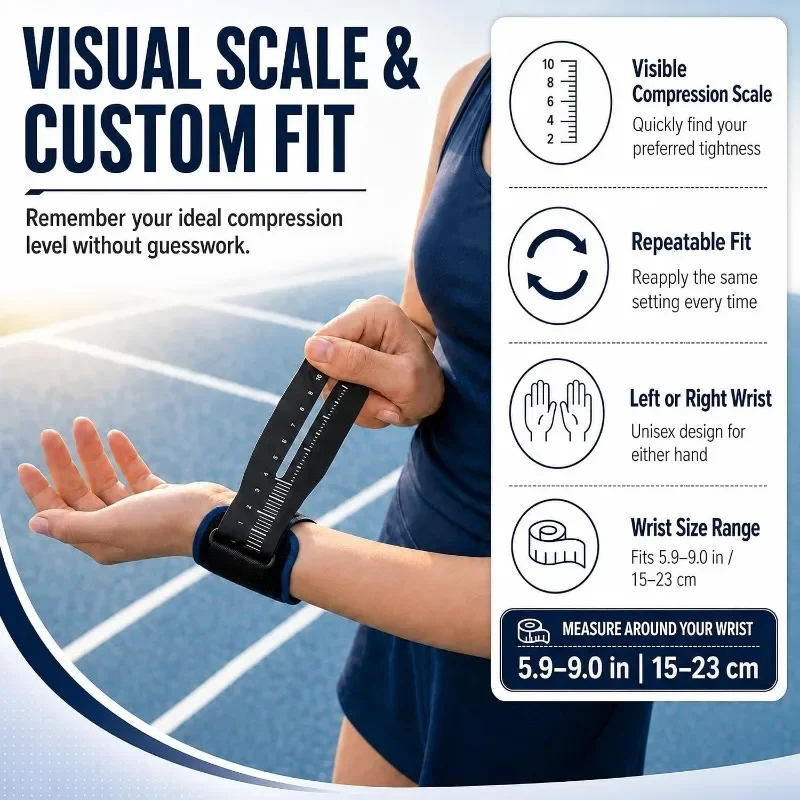 Ultra-Thin TFCC Wrist Support 1Pack Navy Blue 3D Gel Pad Compression Wrist Guard for Gym Tennis Badminton Weight Training
