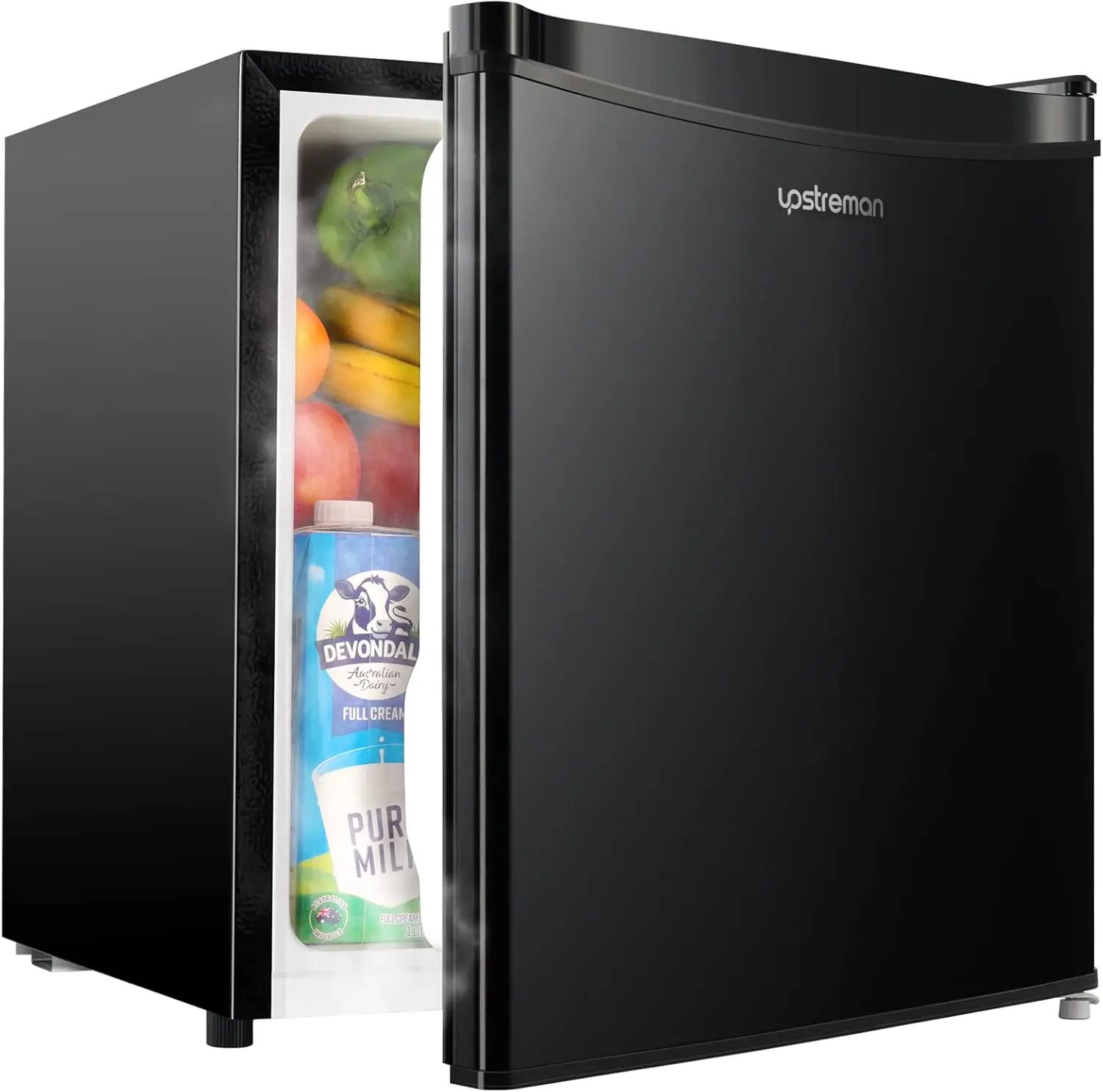 1.7 Cu.ft Mini Fridge w/ Freezer, Dorm Essentials, Adjustable Thermostat, Energy Saving, Low Noise, 1 Door Compact Refrigerator