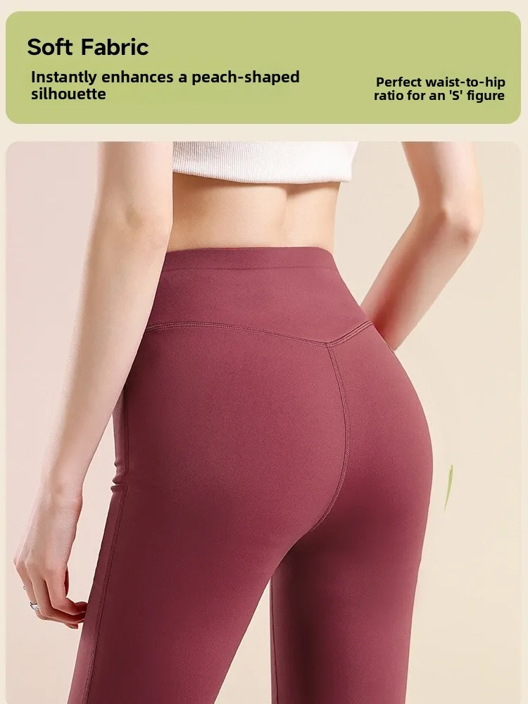 High Waist Yoga Pants Women's Summer Thin Leggings Fitn Running Sports Bells Pants Tummy Control Butt Lifting