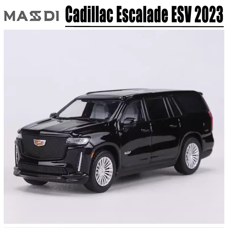 

MASDI 1/64 Cadillac Escalade ESV 2023 Alloy Toy Motor Vehicle Diecast Metal Model Gifts