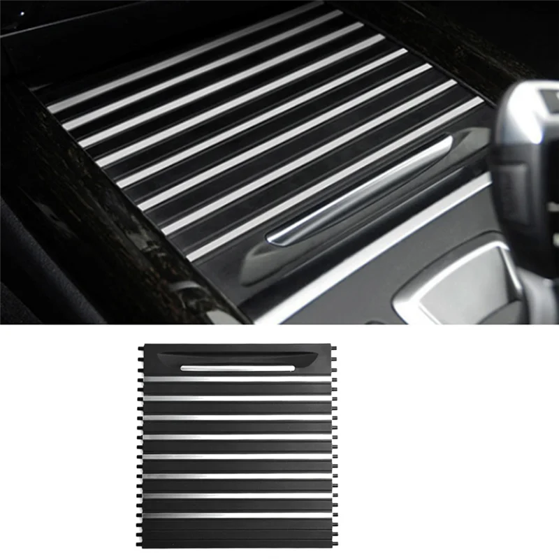 

AR-Car Center Console Cover Water Cup Holder Sliding Roller Blind Car Accessories For BMW X5 F15 2014-2018 X6 F16 2015-2019