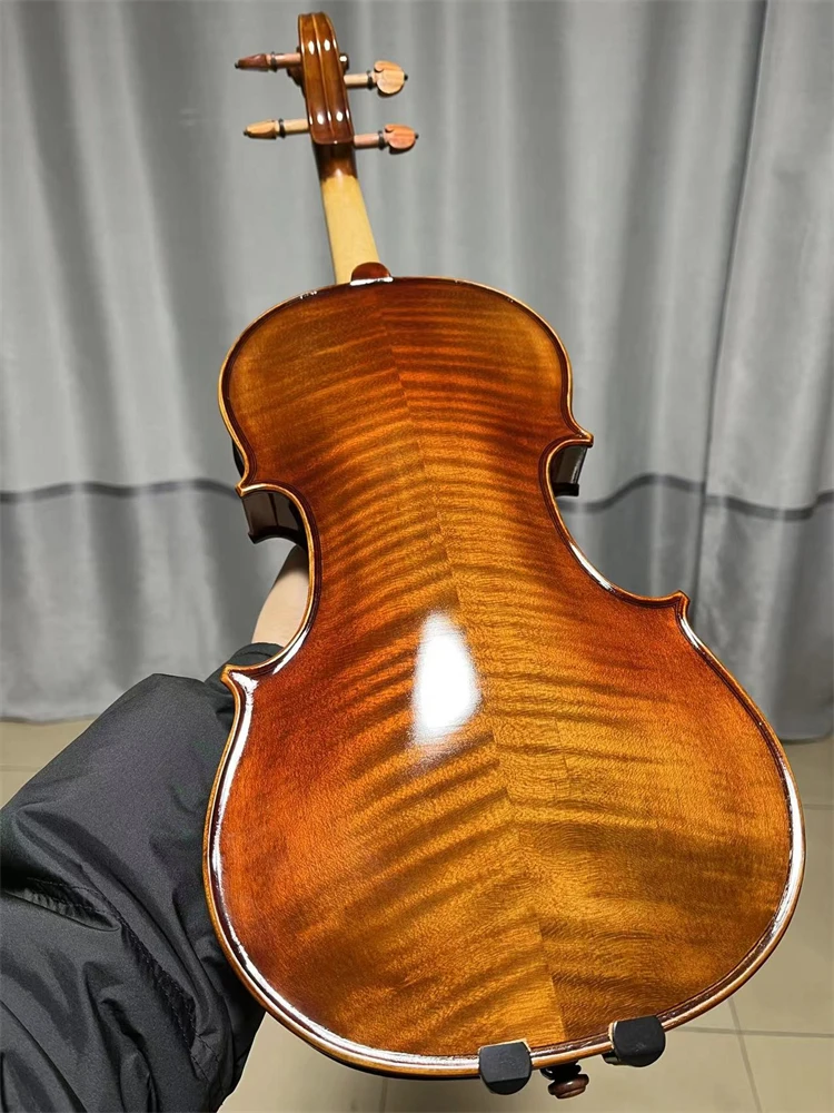 

ACTUAL PHOTO Oil Varnished Professional Hand Crafted Cкрипка 4/4 كمان Fiddle Free Violin Case Bow violin accessories 240308-04