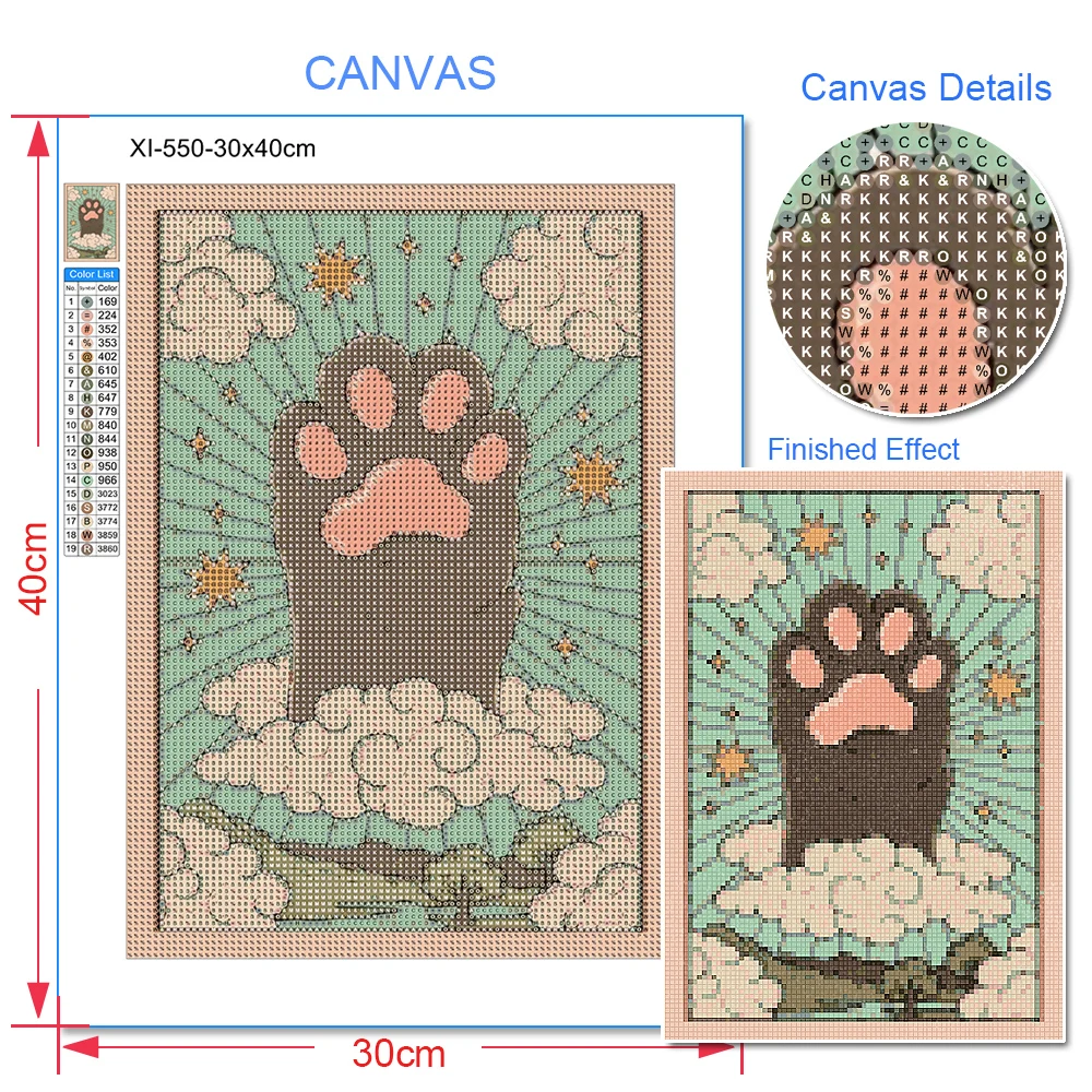 DIY 5d Diamant Malerei Kreuz Stich Kits Tarot Katze Voller Diamanten Mosaik Stickerei Cartoon Bild Strass Wohnkultur Neue – Detail 3