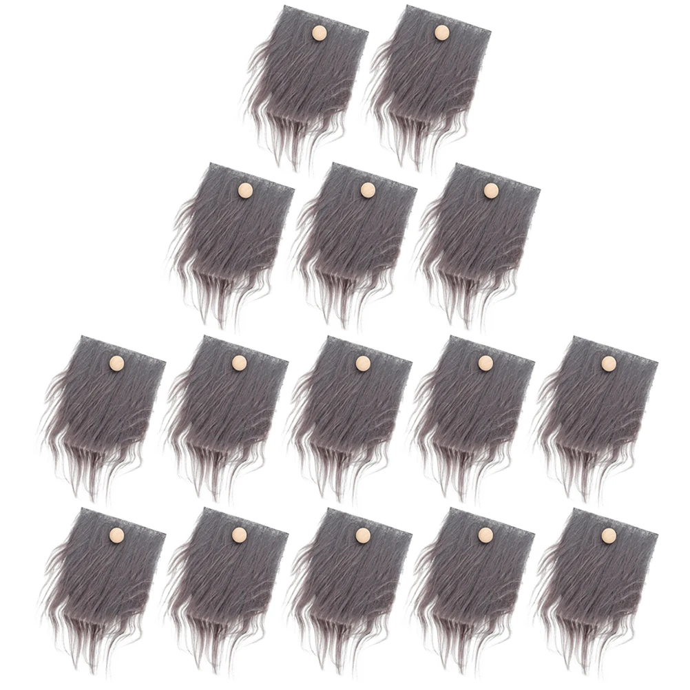 

24 set Gnome Pre cut Black 18x9cm Beards Wooden Balls Gnome Beards for DIY Crafts Christmas Wedding Decorations