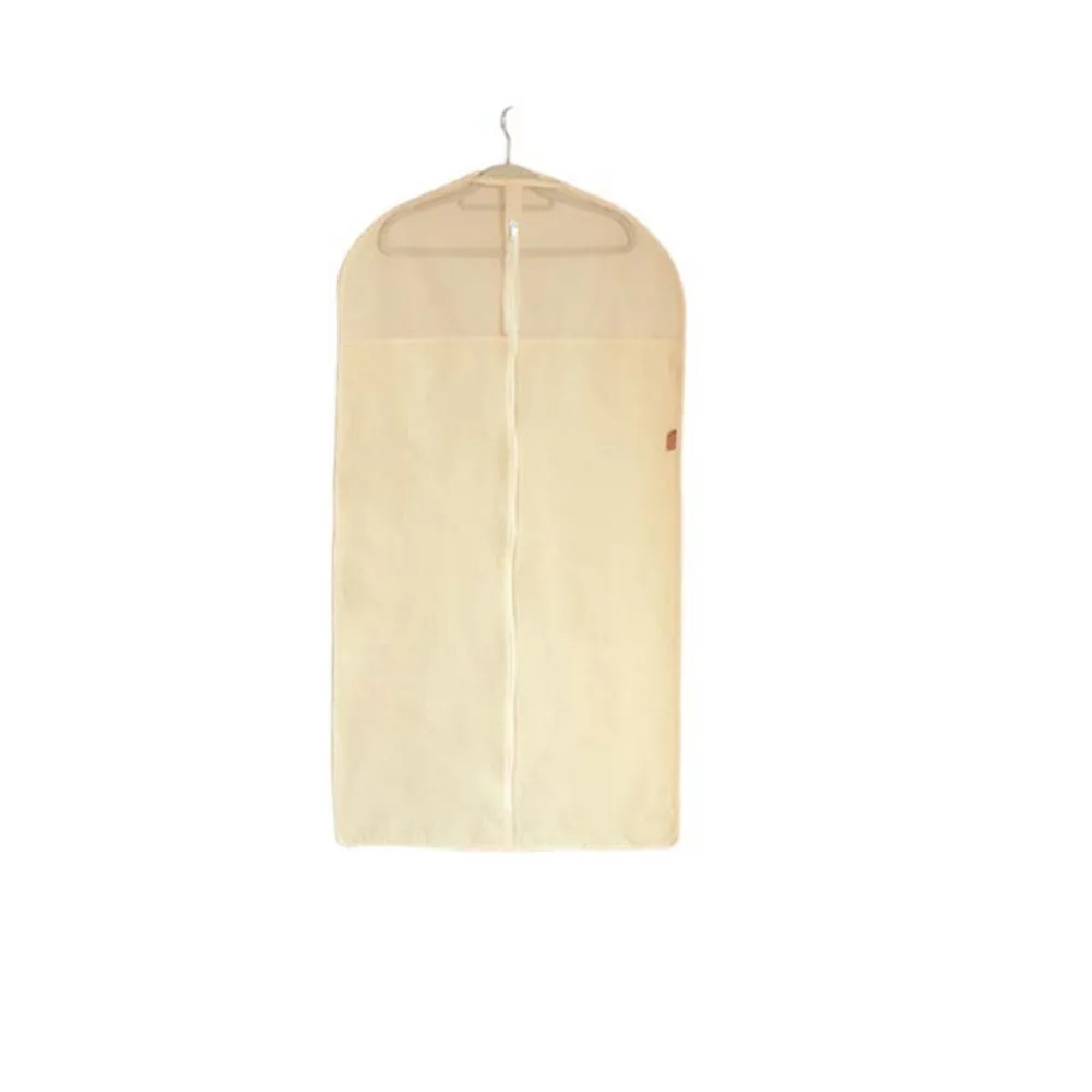 

Portable Cotton Linen Clothes Dust Cover Hanging Dustproof Suit Cover Storage Bag Protective Reusable Wardrobe Organizer Women